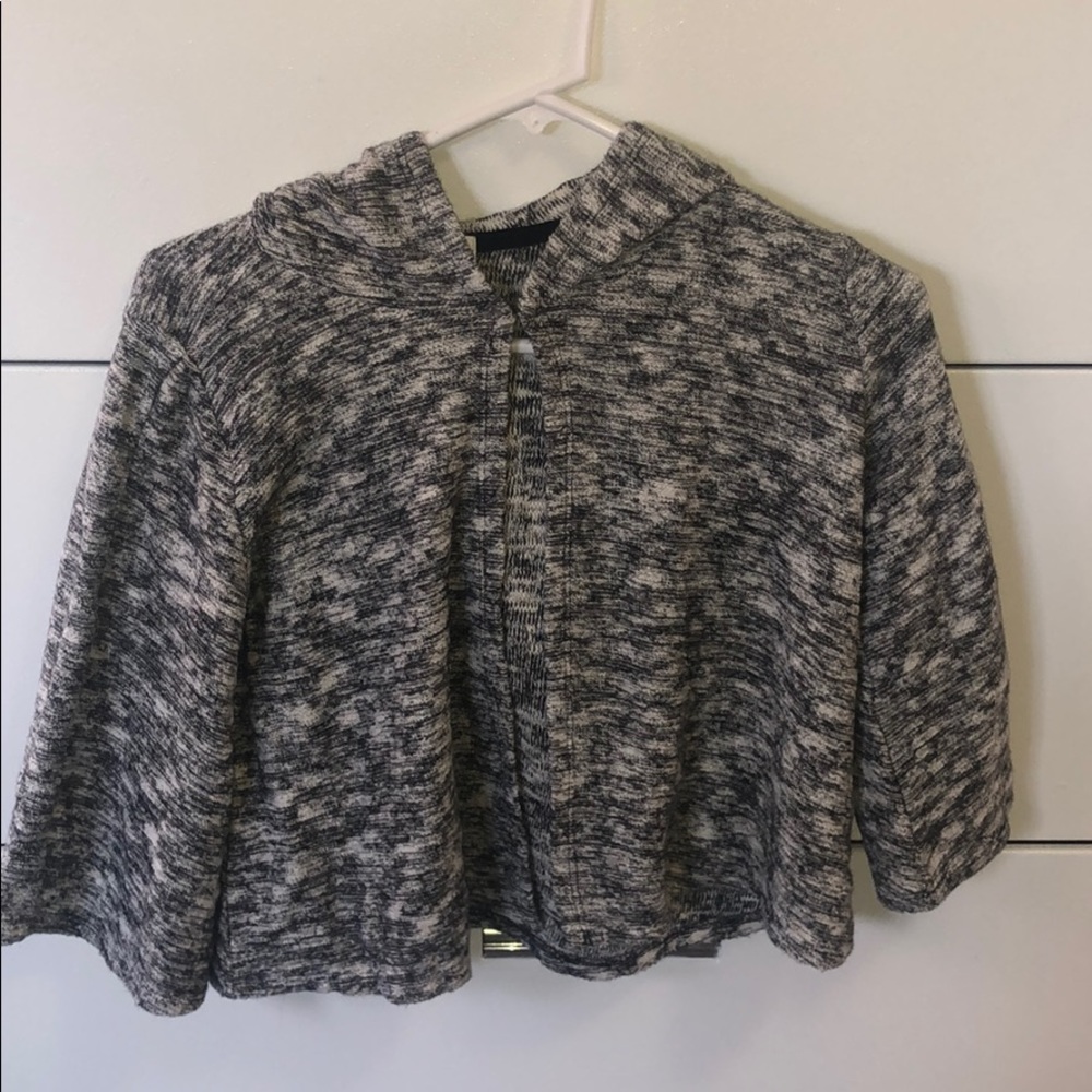 Women Cropped cardigan with hoodie